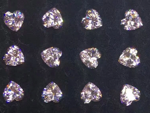 באיכות גבוהה בינוני בהיר ורוד לב חתוך רופף Moissanite מחיר לקרט