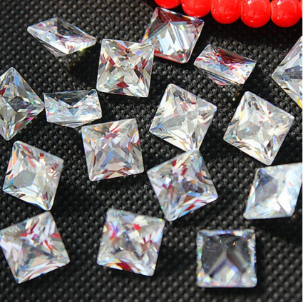 5.0 מ'מ Princess Cut VVS 3EX מחיר סיטונאי במפעל Moissanite