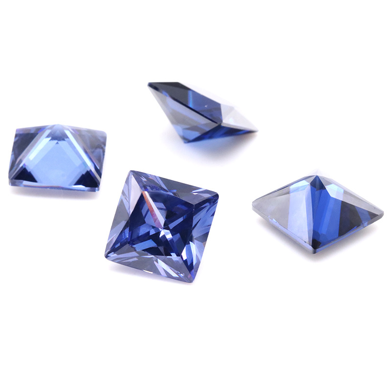 סיטונאי מפעל 3EX כחול כהה VVS Princess Cubik Zirconia