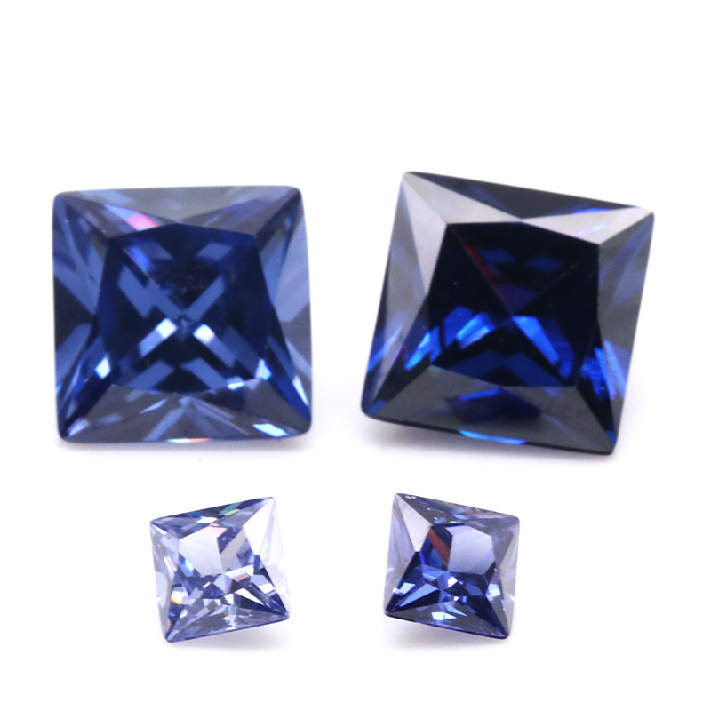 סיטונאי מפעל 3EX כחול כהה VVS Princess Cubik Zirconia